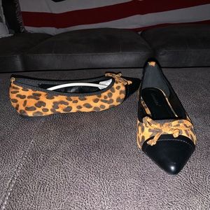 Cheetah print flats.